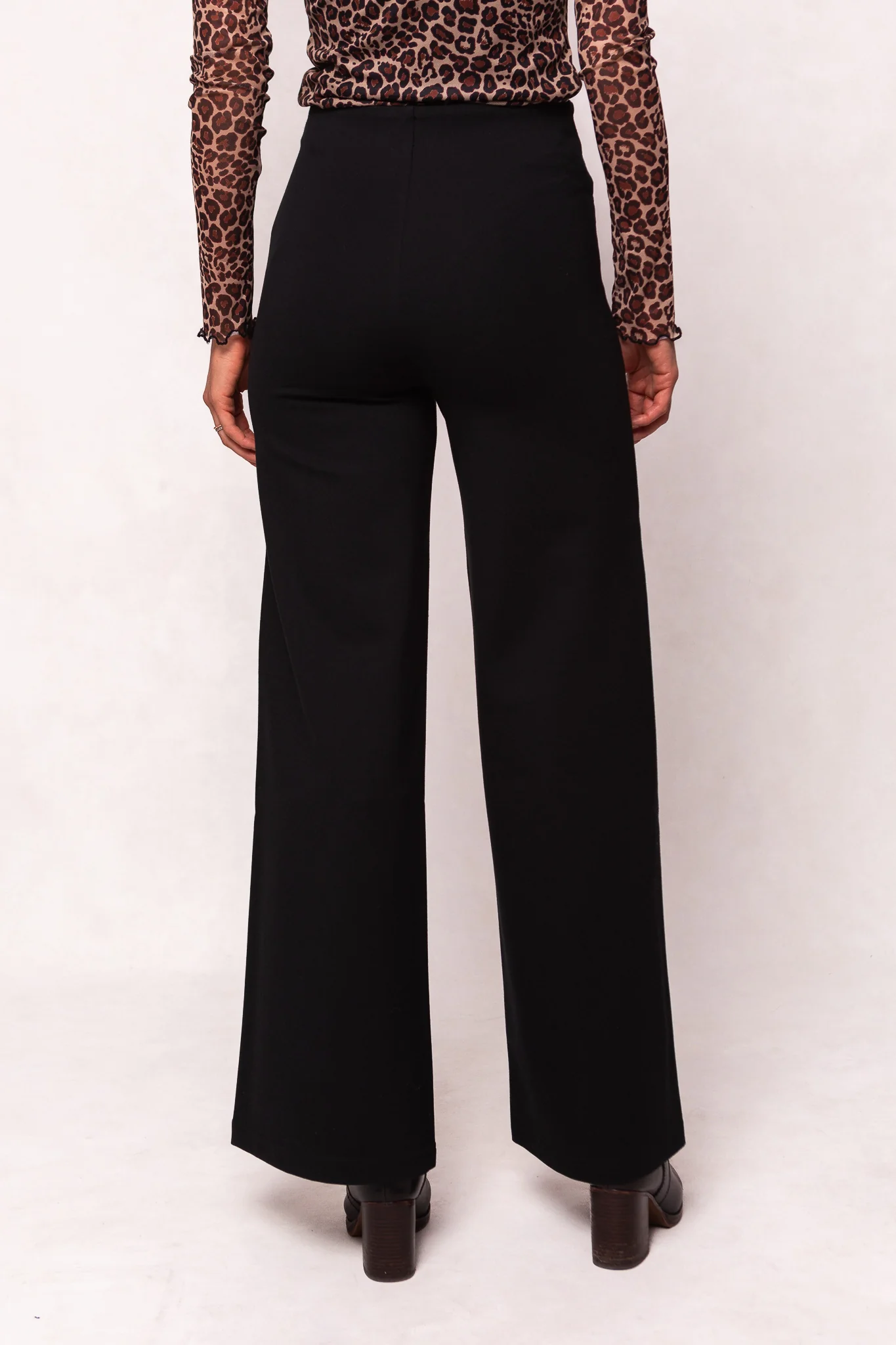 Alyssa Pop Ponte Pants in Black - Image 6