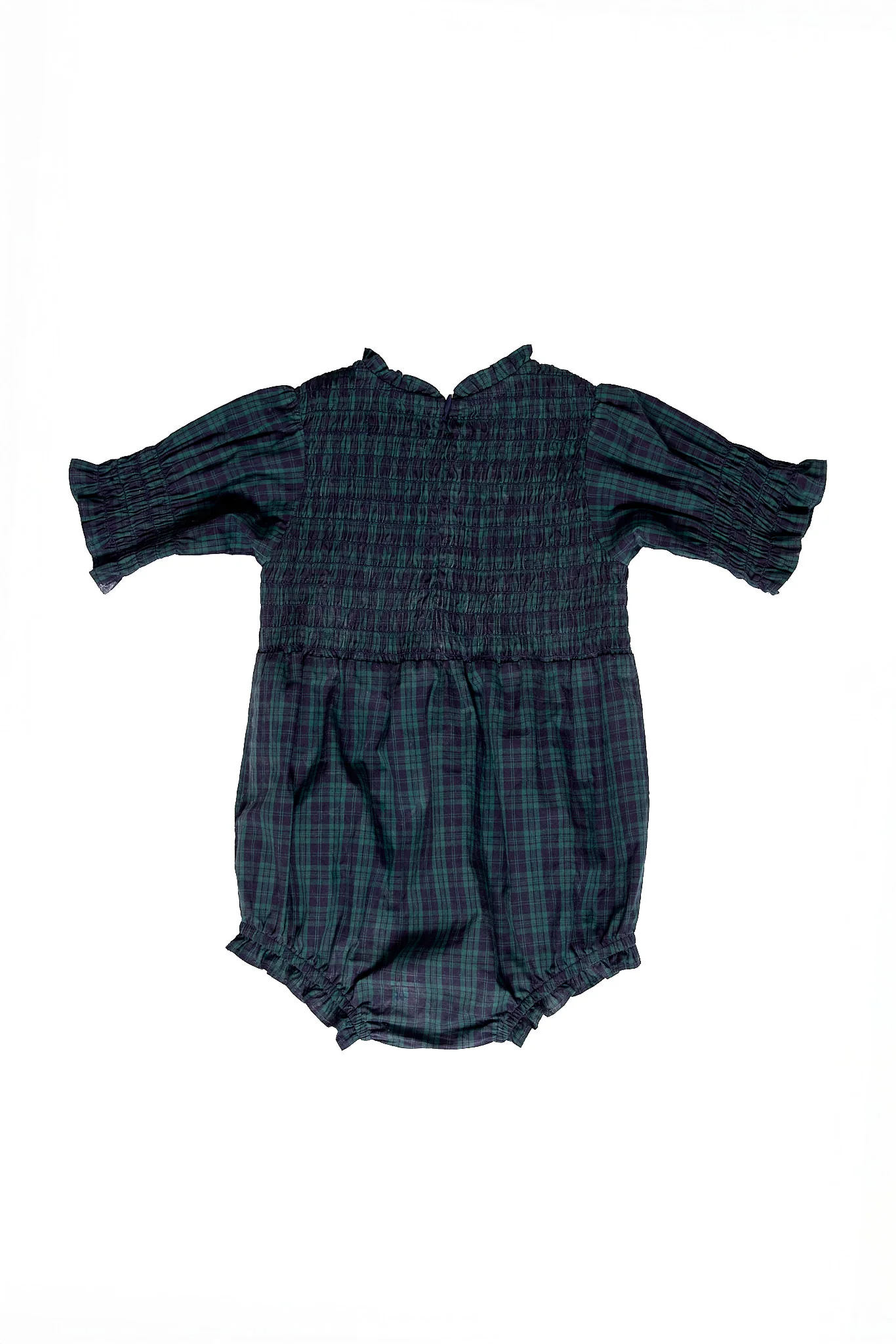 Baby Finley Romper in Twilight Pine Plaid - Image 3