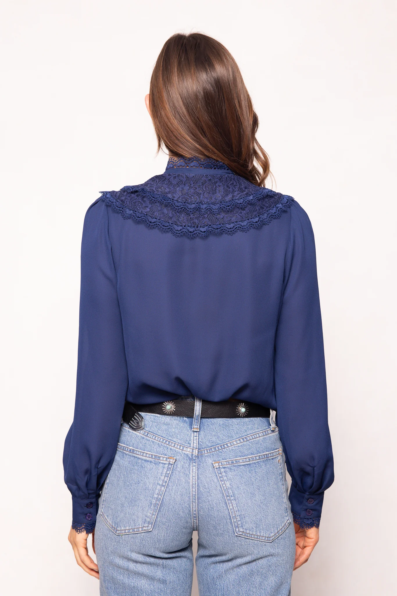 Blythe Blouse in Navy - Image 3