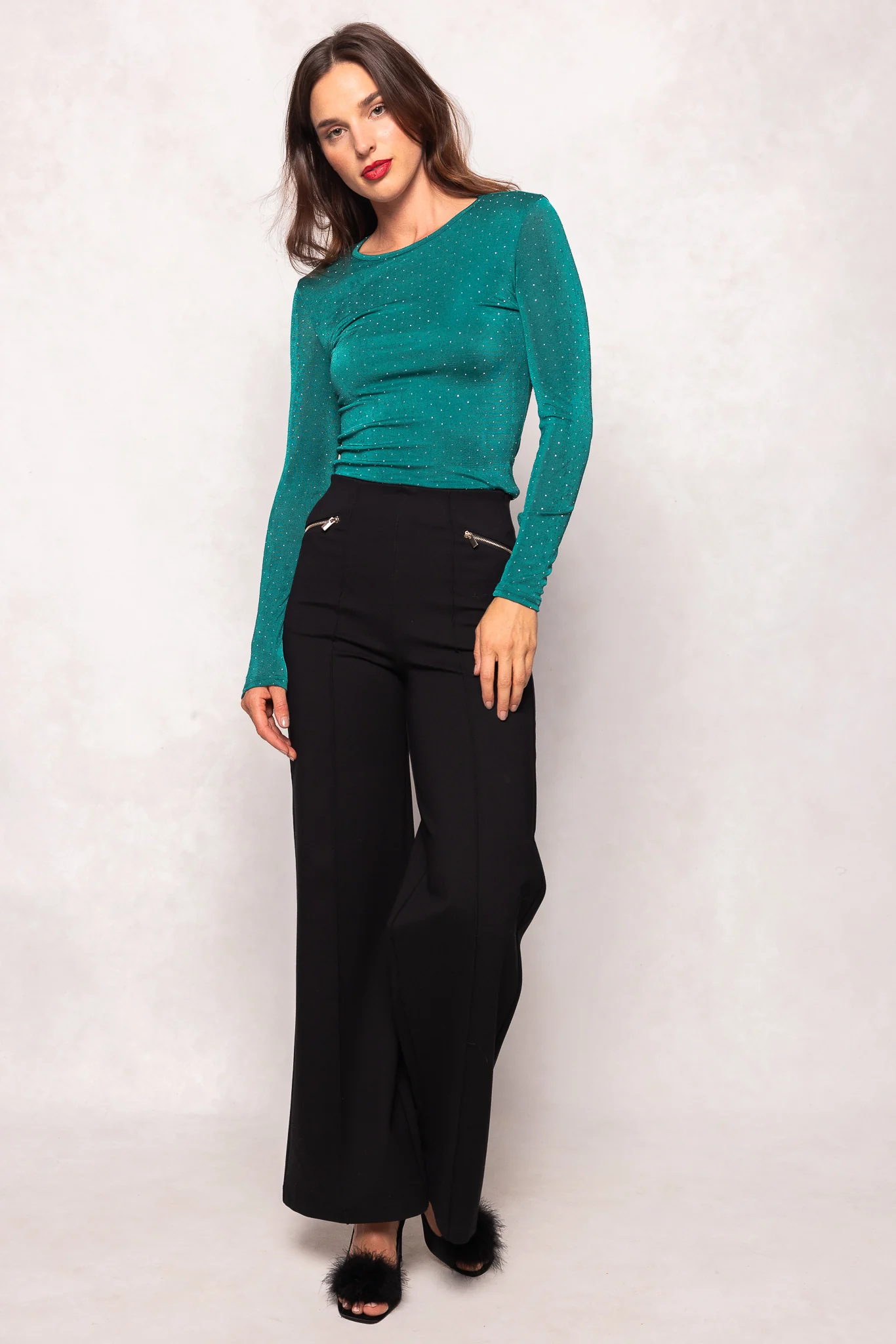Bravo Top in Emerald - Image 3