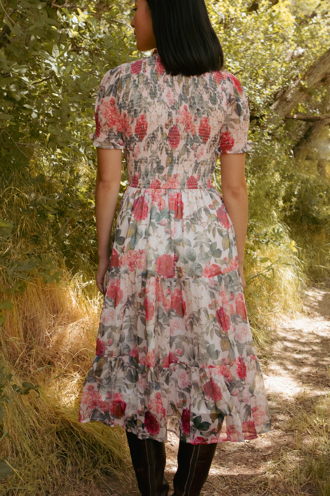 Cordelia Dress in Pink Bloom - Image 5