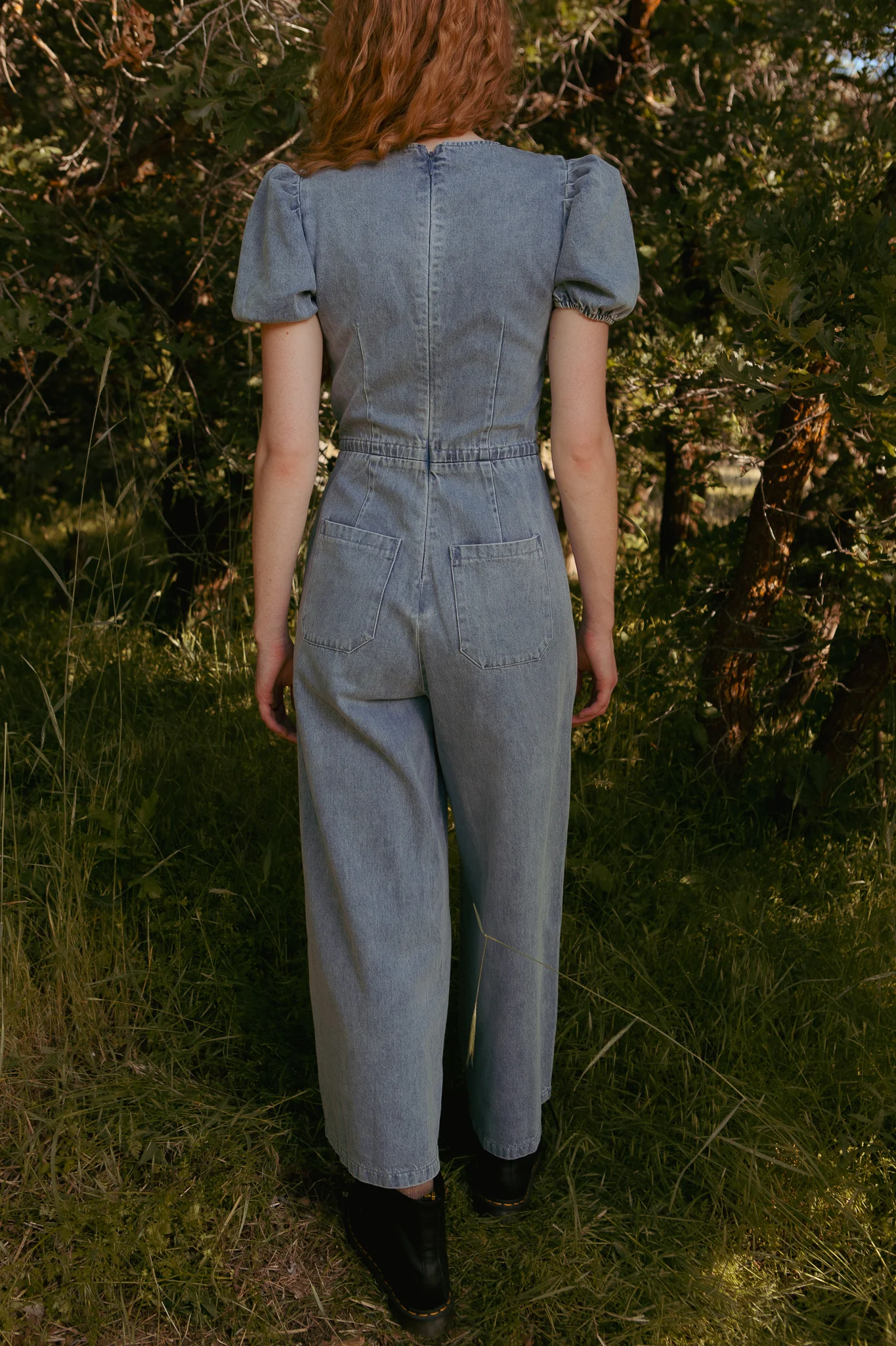 Dallas Jumpsuit in Denim - Image 4