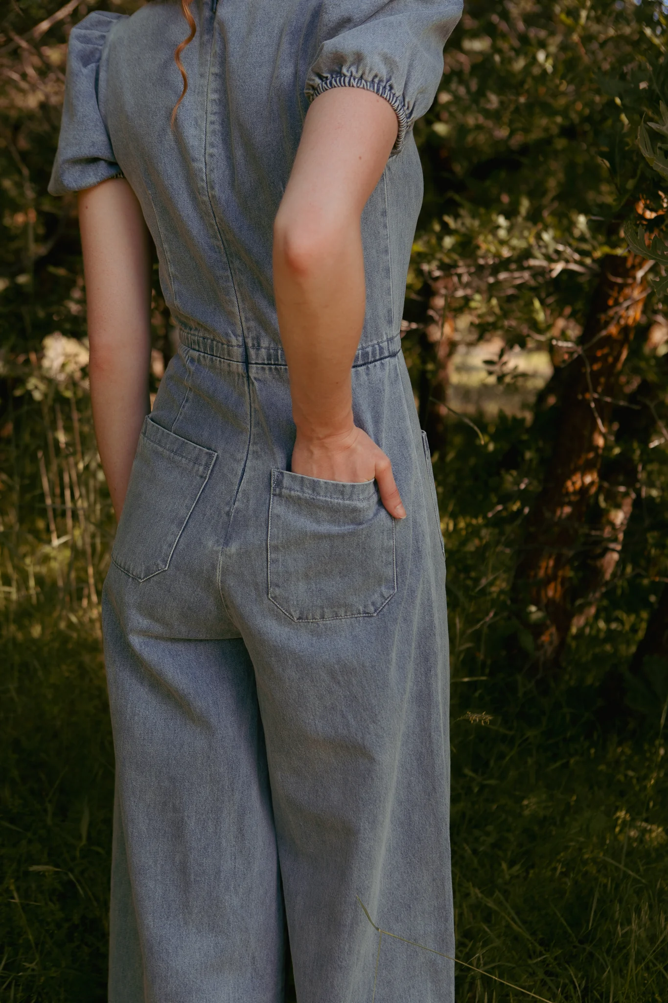 Dallas Jumpsuit in Denim - Image 5