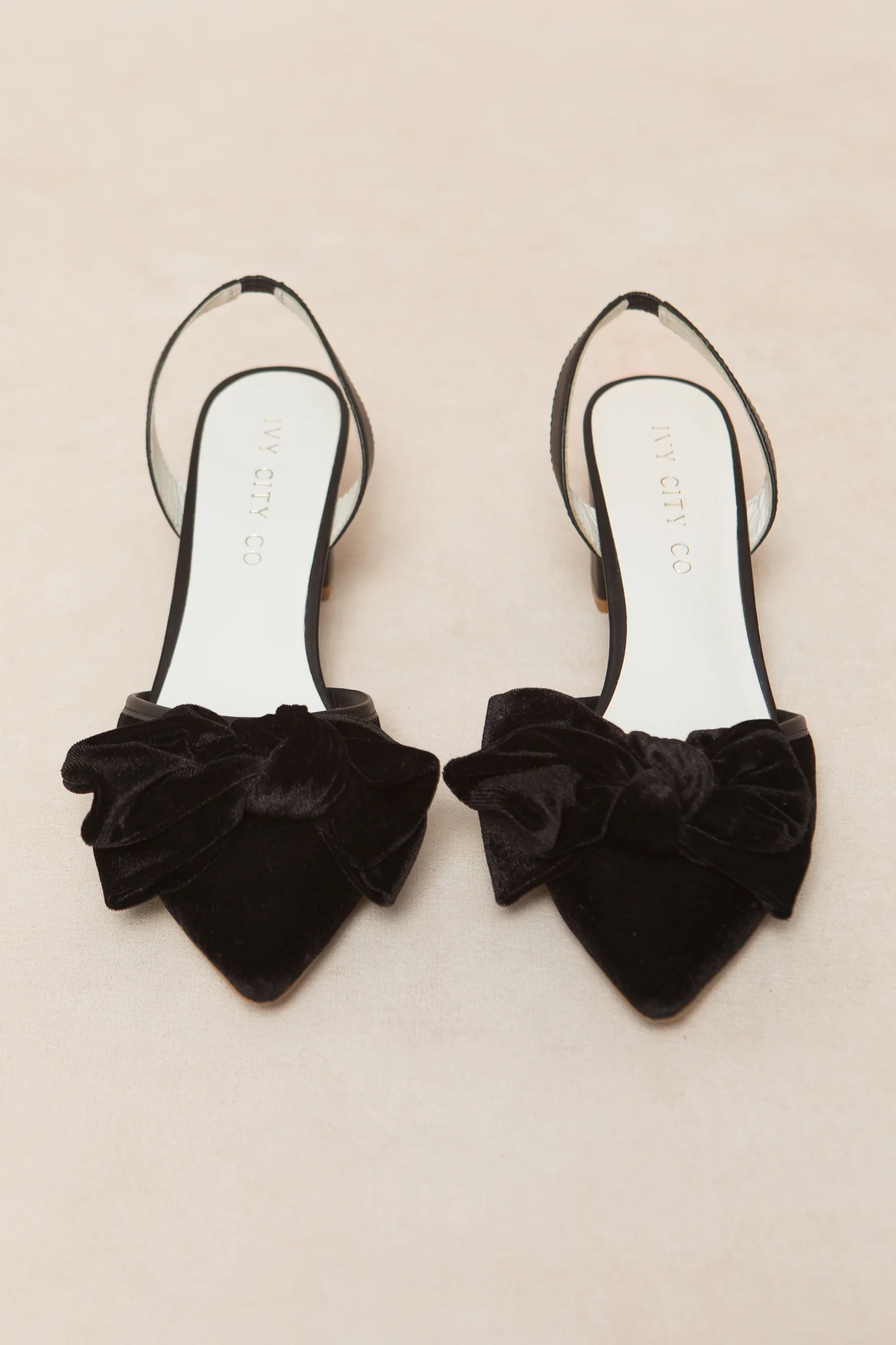 Eloise Black Bow Heel - Image 3
