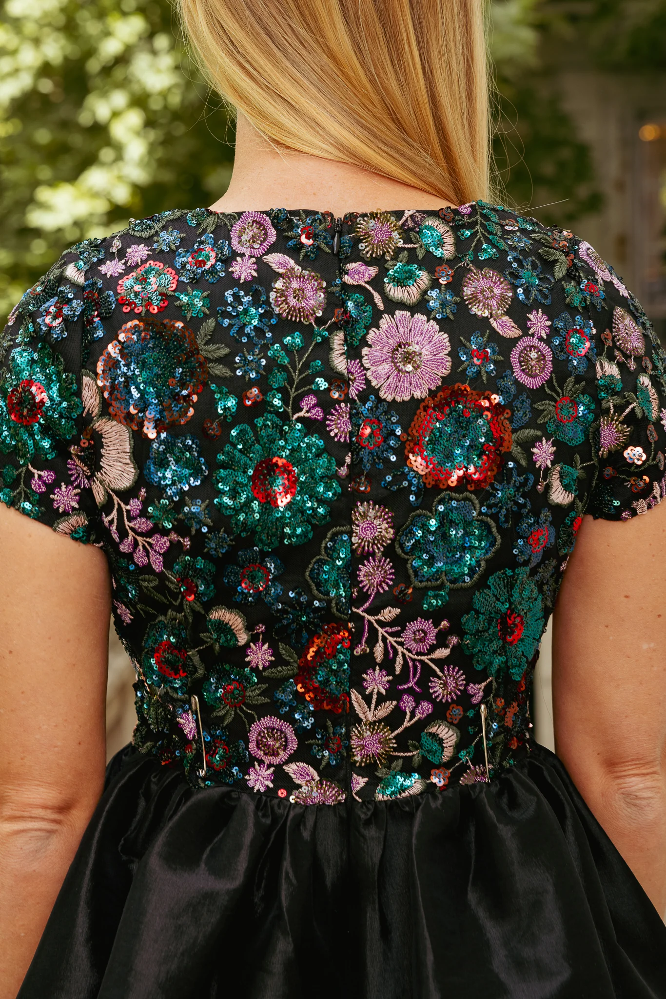 Esme Dress in Floral Sequin - Image 5