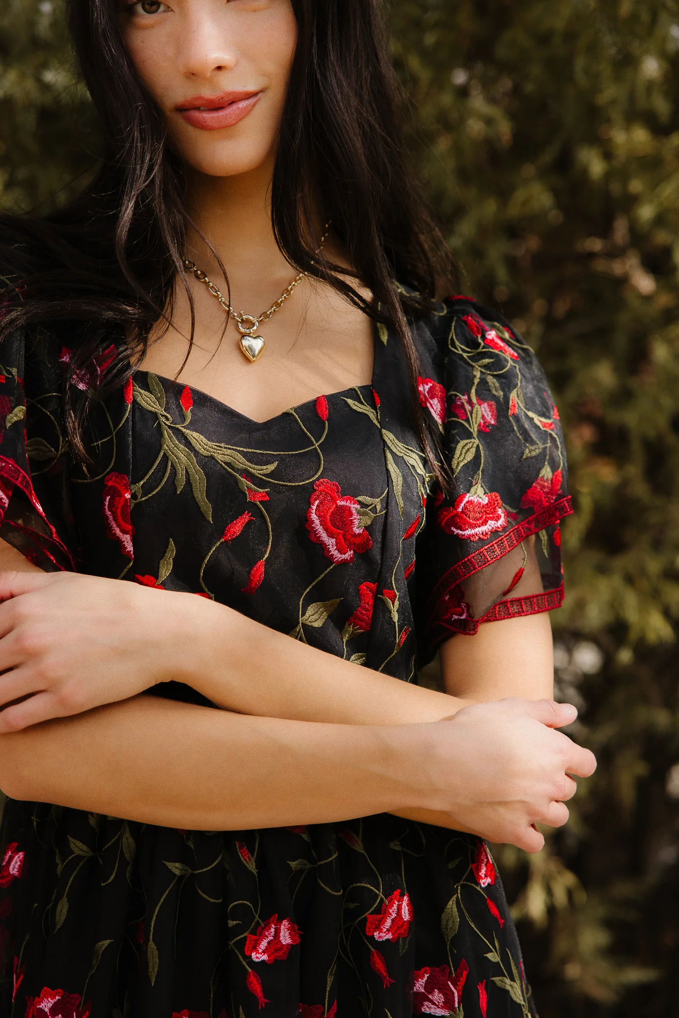 Flora Dress in Romantic Roses - Image 7