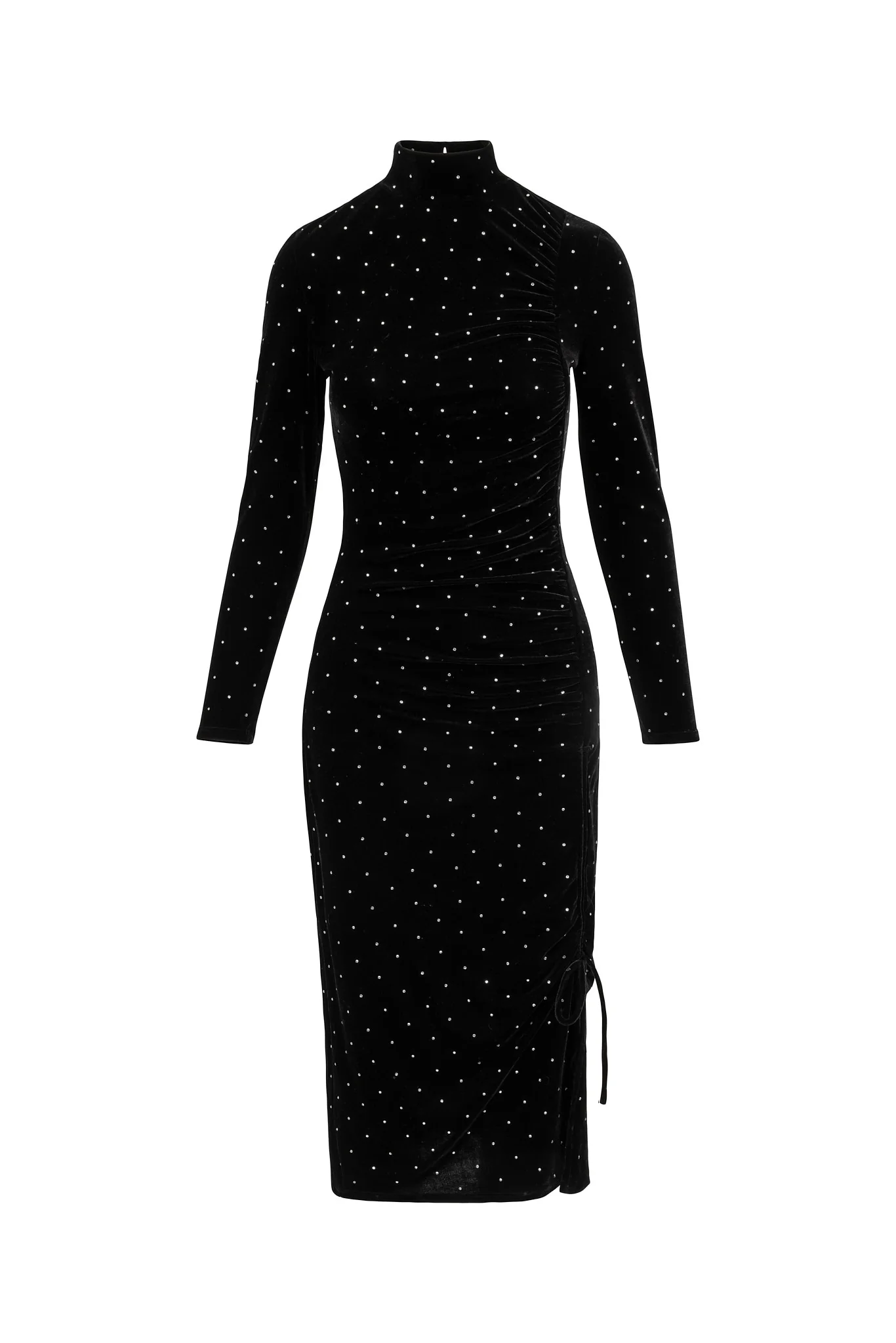 Hunter Dress in Black Velvet - Slightly Imperfect - Image 8
