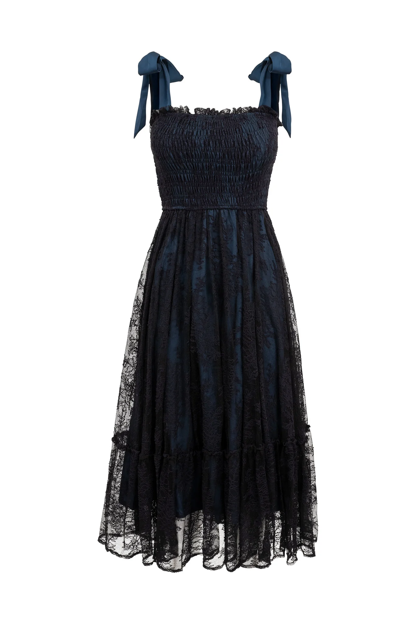 Isadora Dress in Navy & Black - Image 8