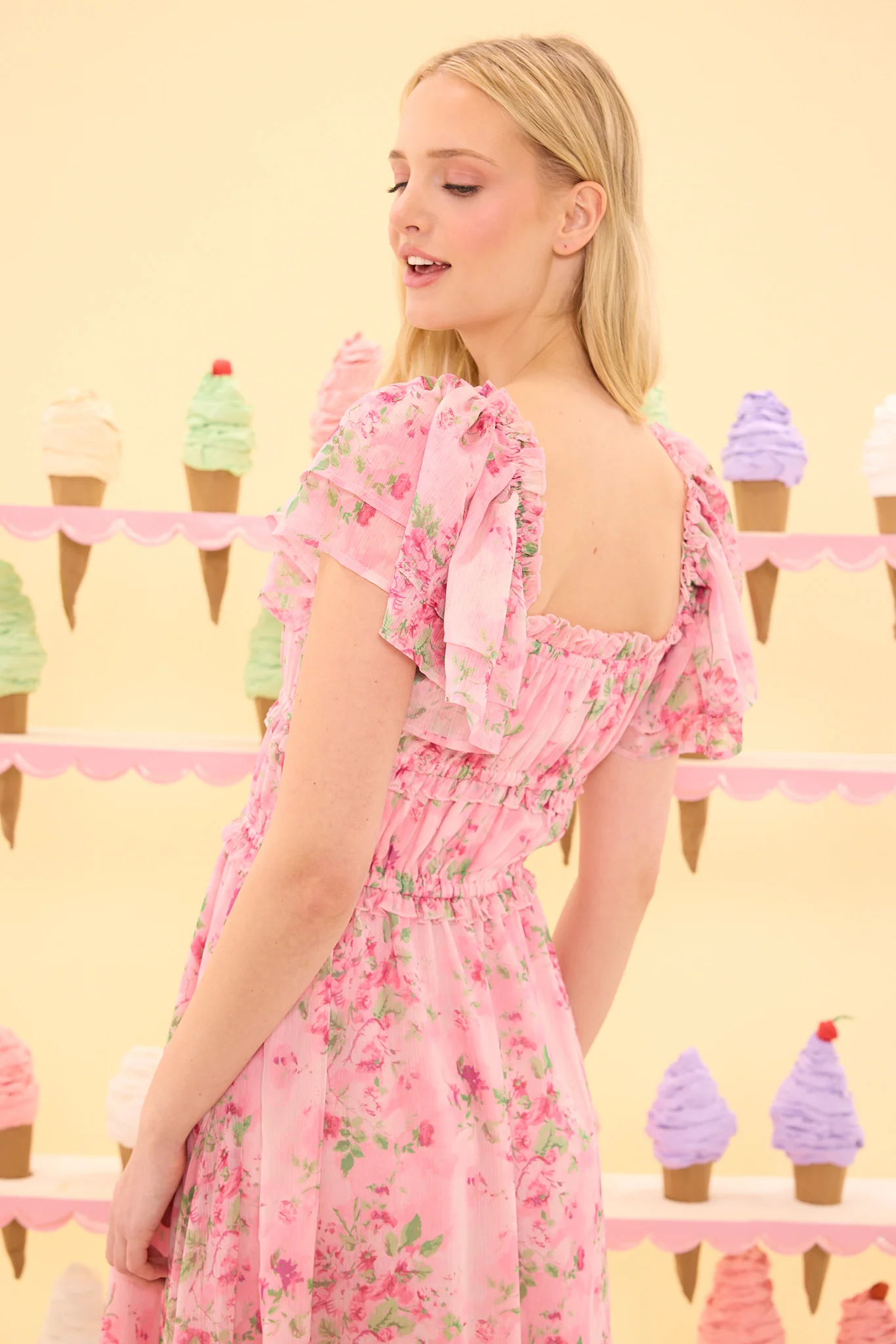 Juliana Dress in Rose Trance - Image 7