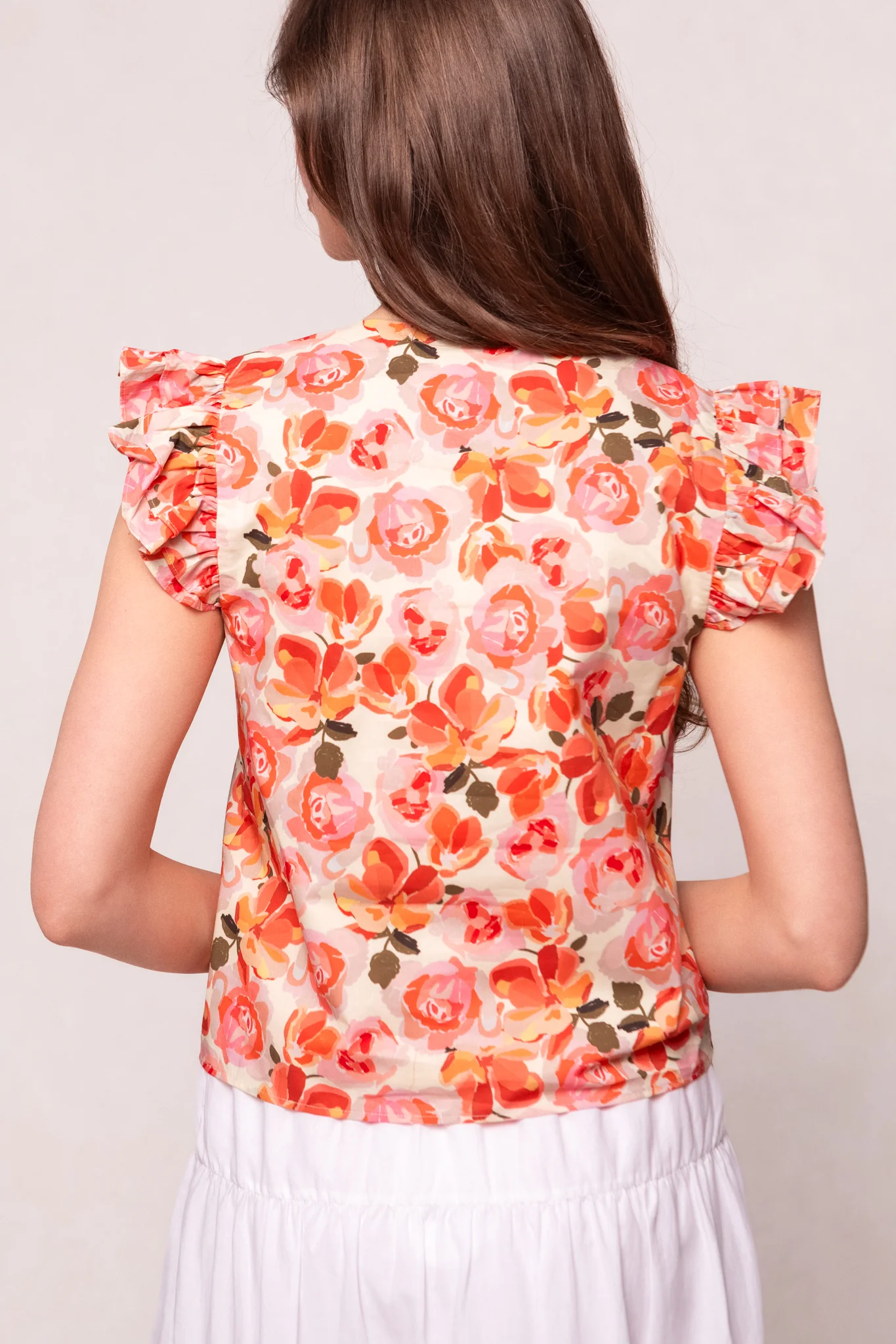 Lana Blouse in Pink Floral - Image 5