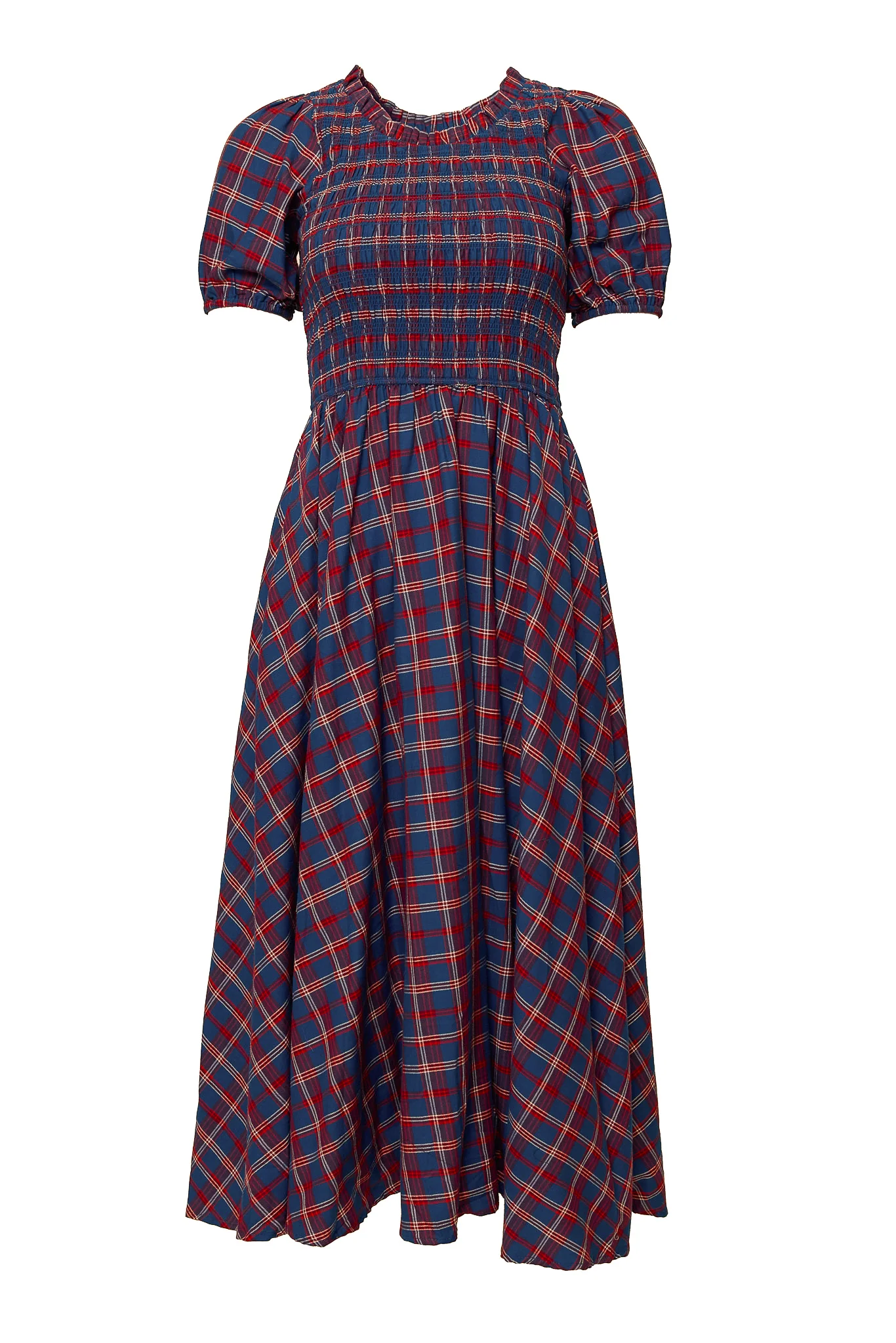 Mariah Dress in Mariner Tartan - Image 7