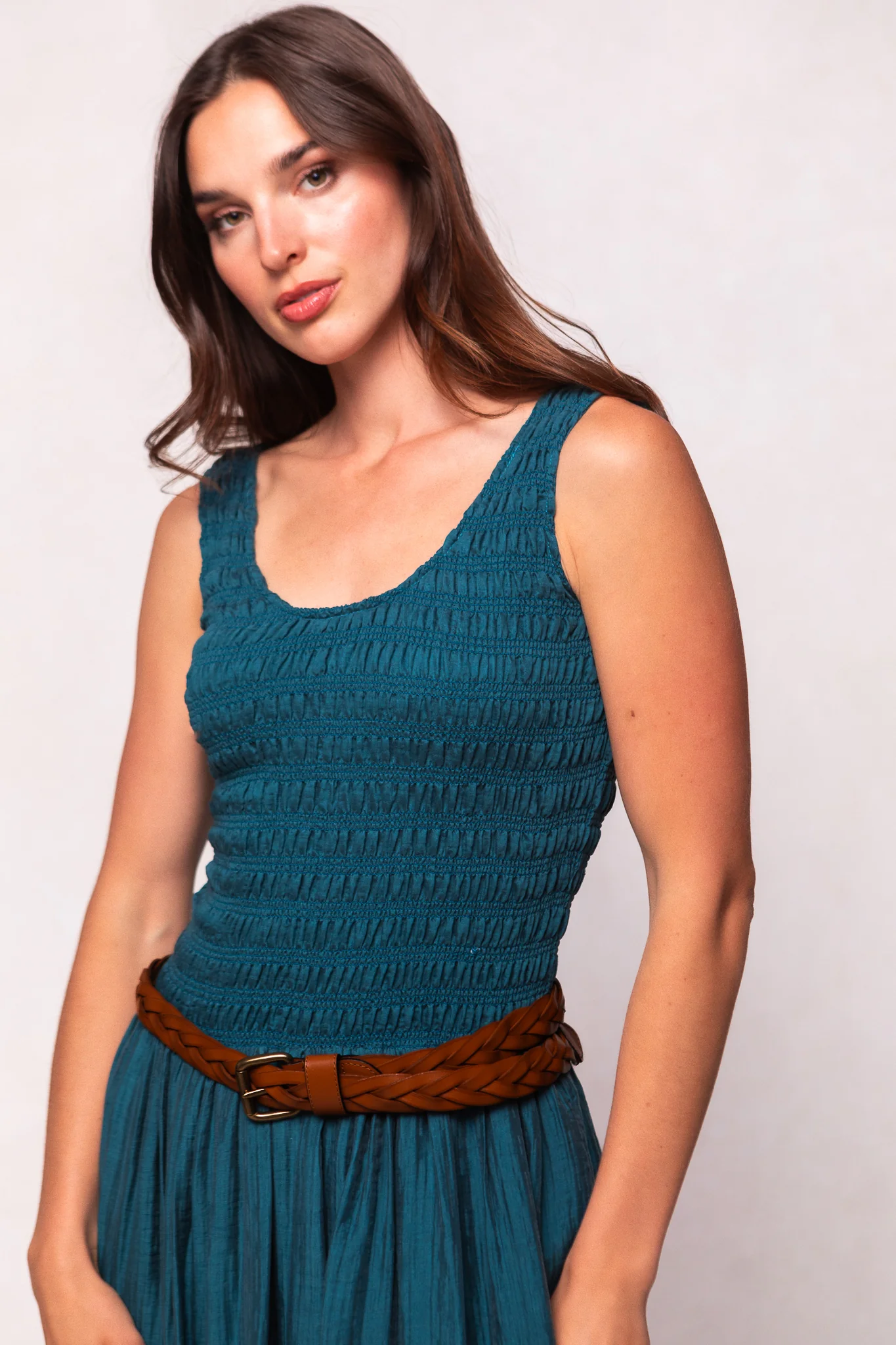 Marlow Dress in Teal - Image 4