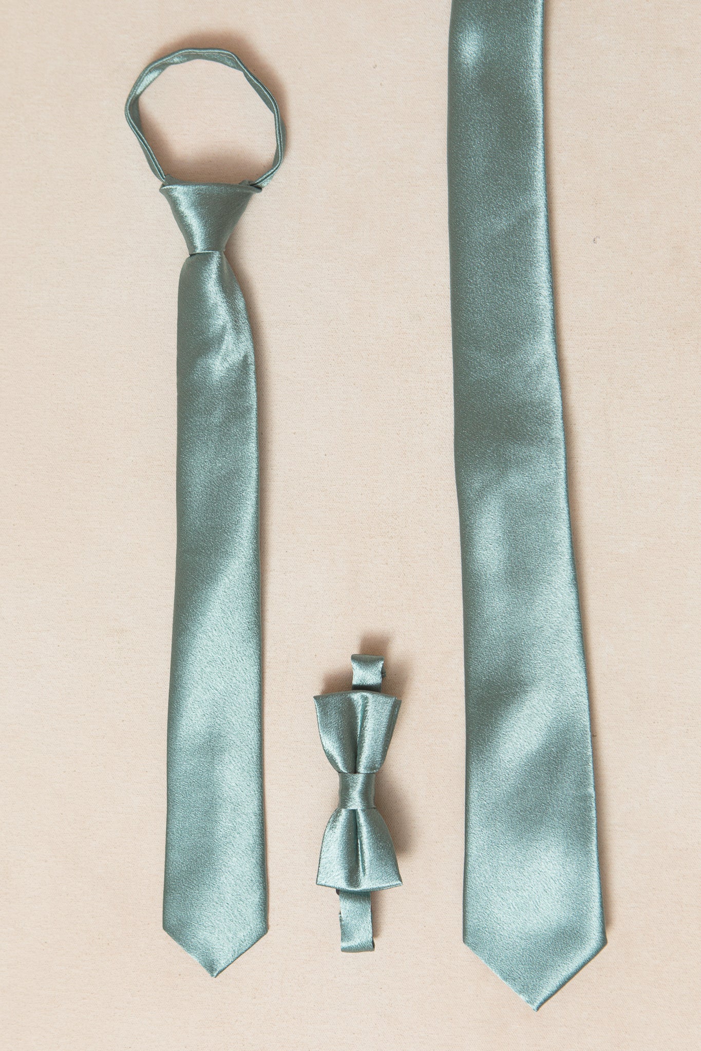Mens Max Tie in Seaglass Satin - Image 3