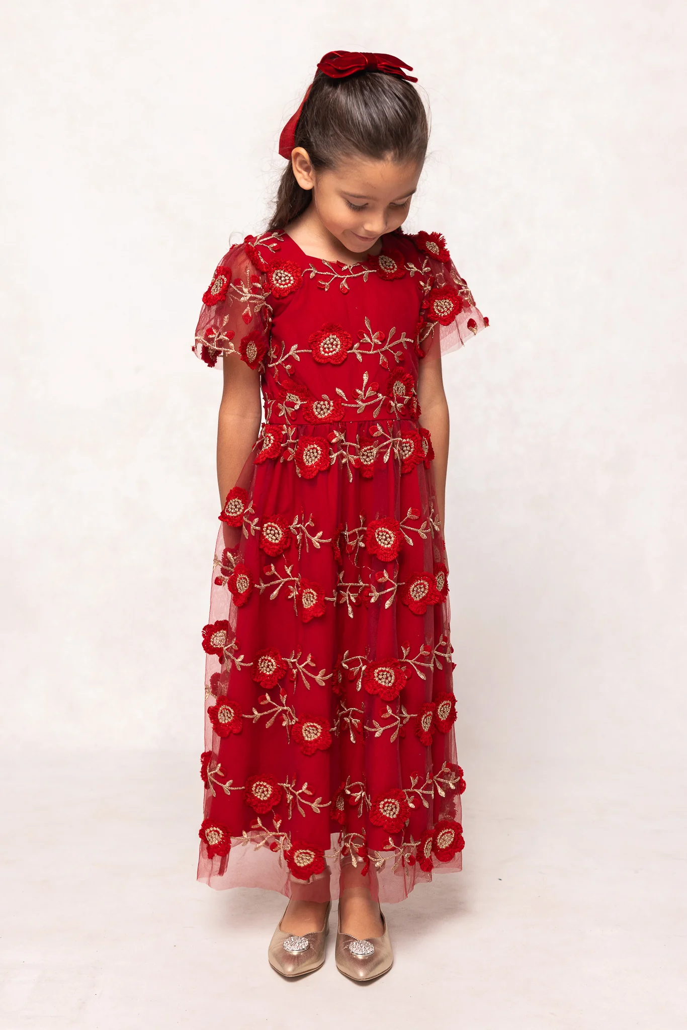 Mini Athena Dress in Red - Image 3