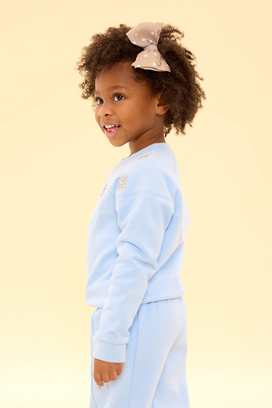 Mini Casey Crewneck Sweatshirt in Light Blue - Image 5