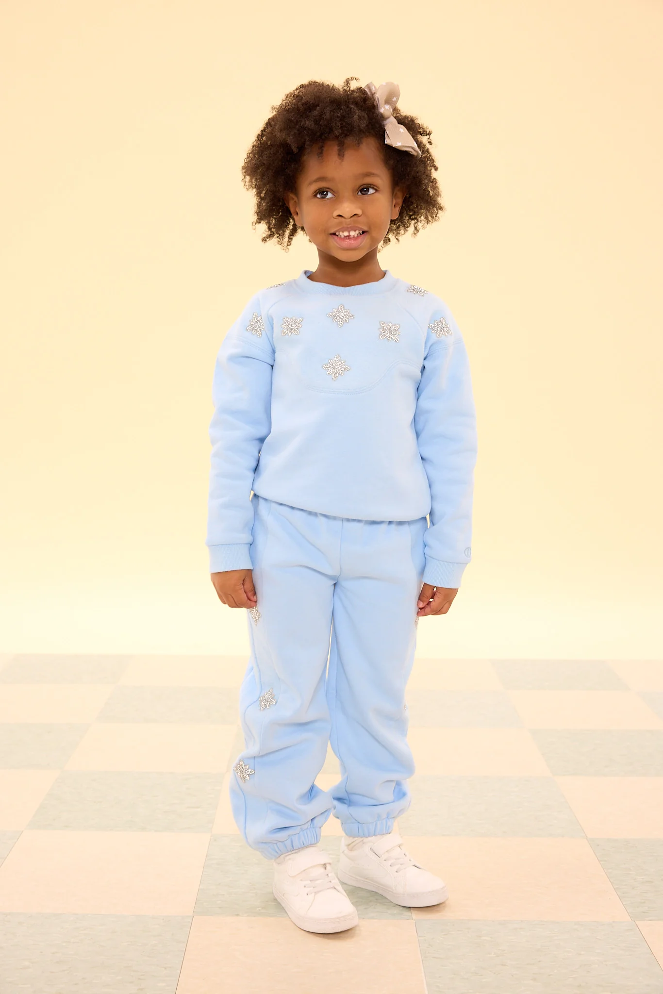Mini Casey Jogger Sweatpants in Light Blue - Image 4