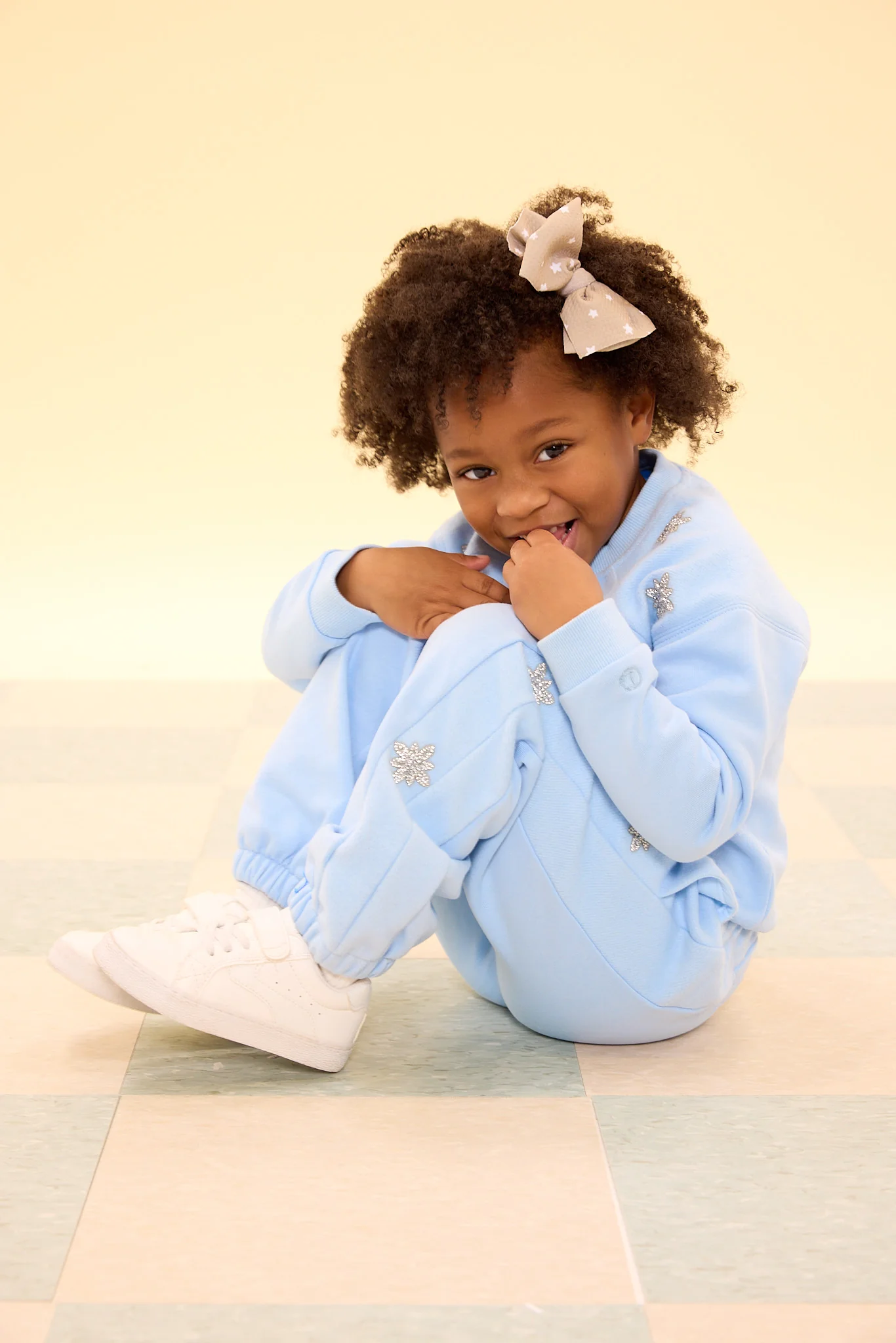 Mini Casey Jogger Sweatpants in Light Blue - Image 7