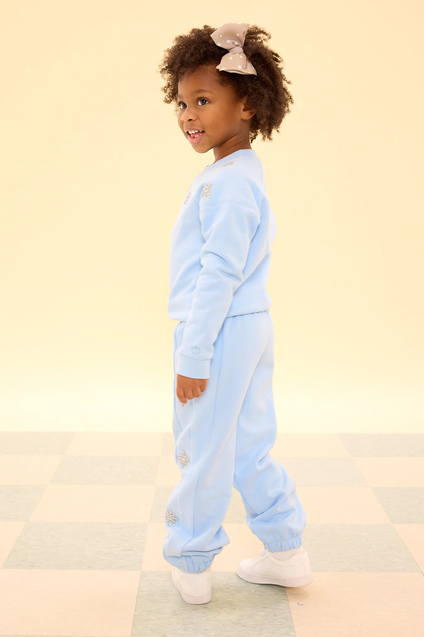 Mini Casey Jogger Sweatpants in Light Blue - Image 8