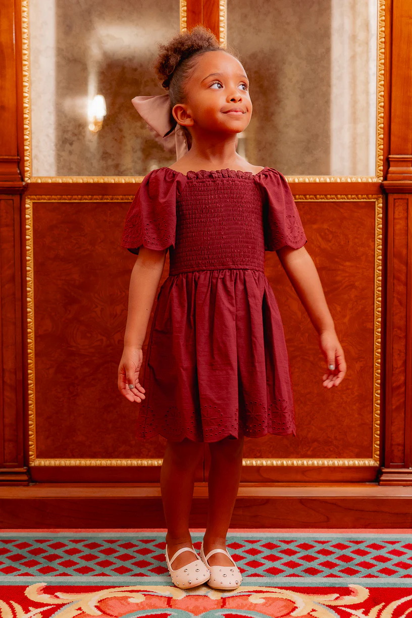 Mini Elara Dress in Zinfandel - Image 3