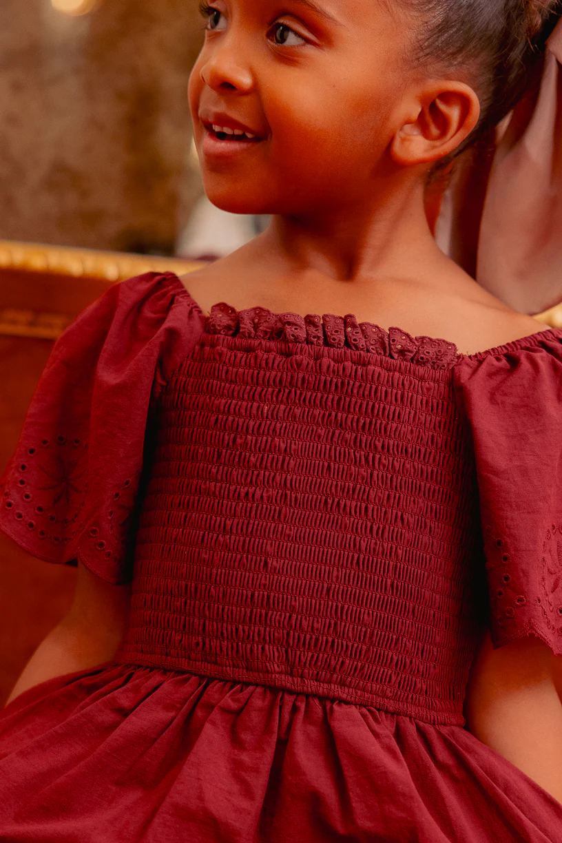 Mini Elara Dress in Zinfandel - Image 4