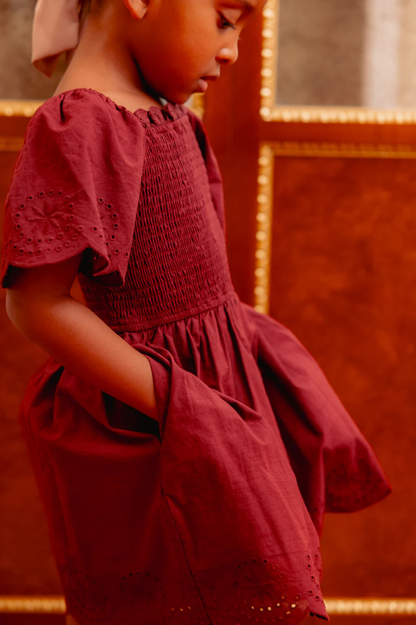 Mini Elara Dress in Zinfandel - Image 6