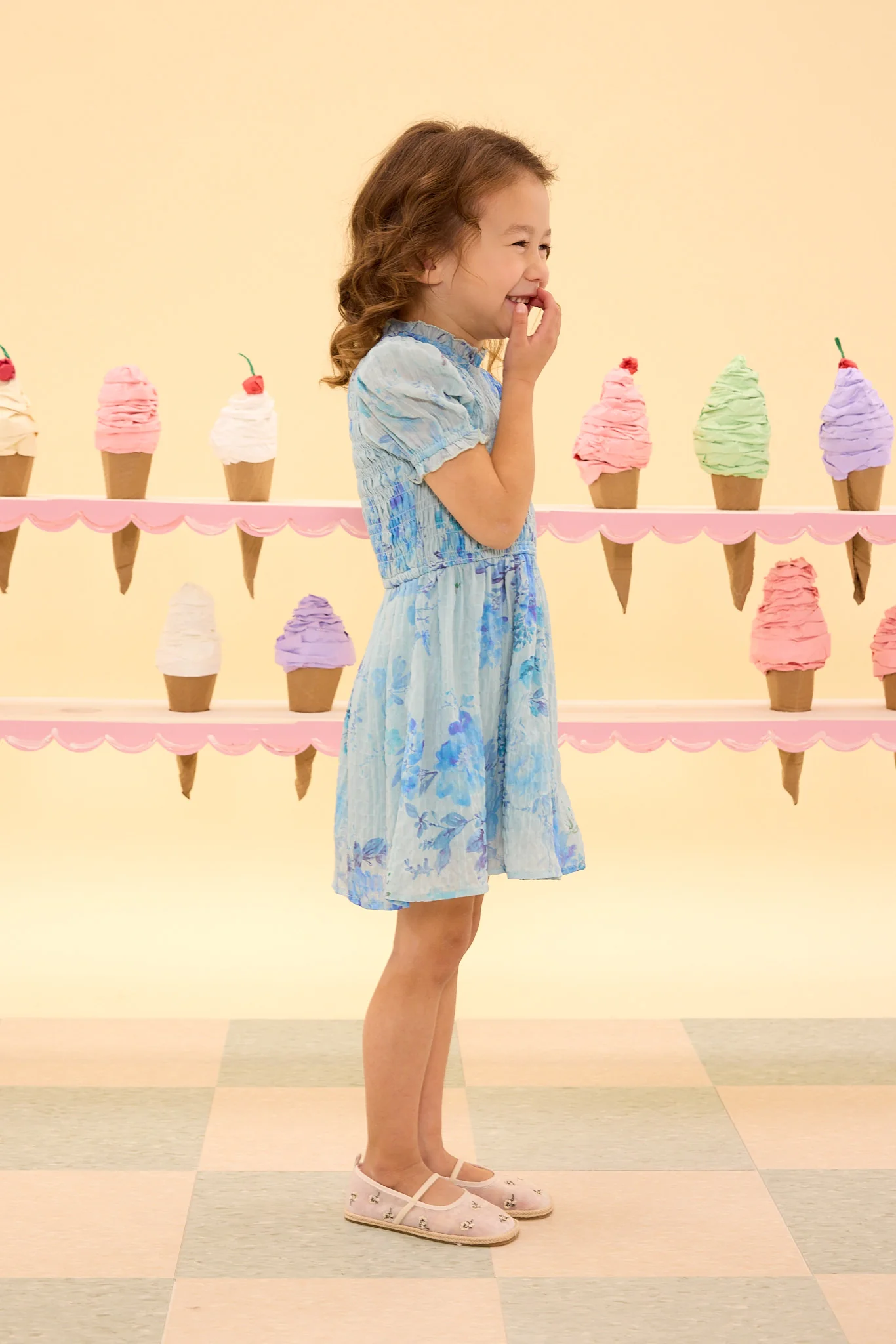 Mini Flynn Dress in Aquarelle Fleur - Image 5
