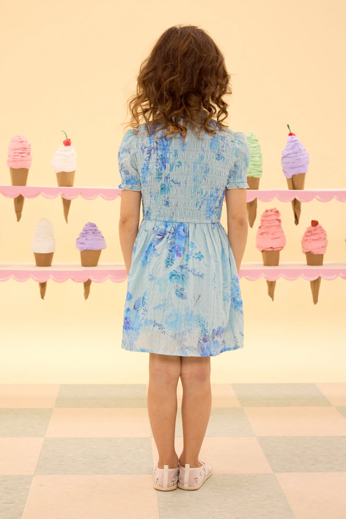 Mini Flynn Dress in Aquarelle Fleur - Image 6