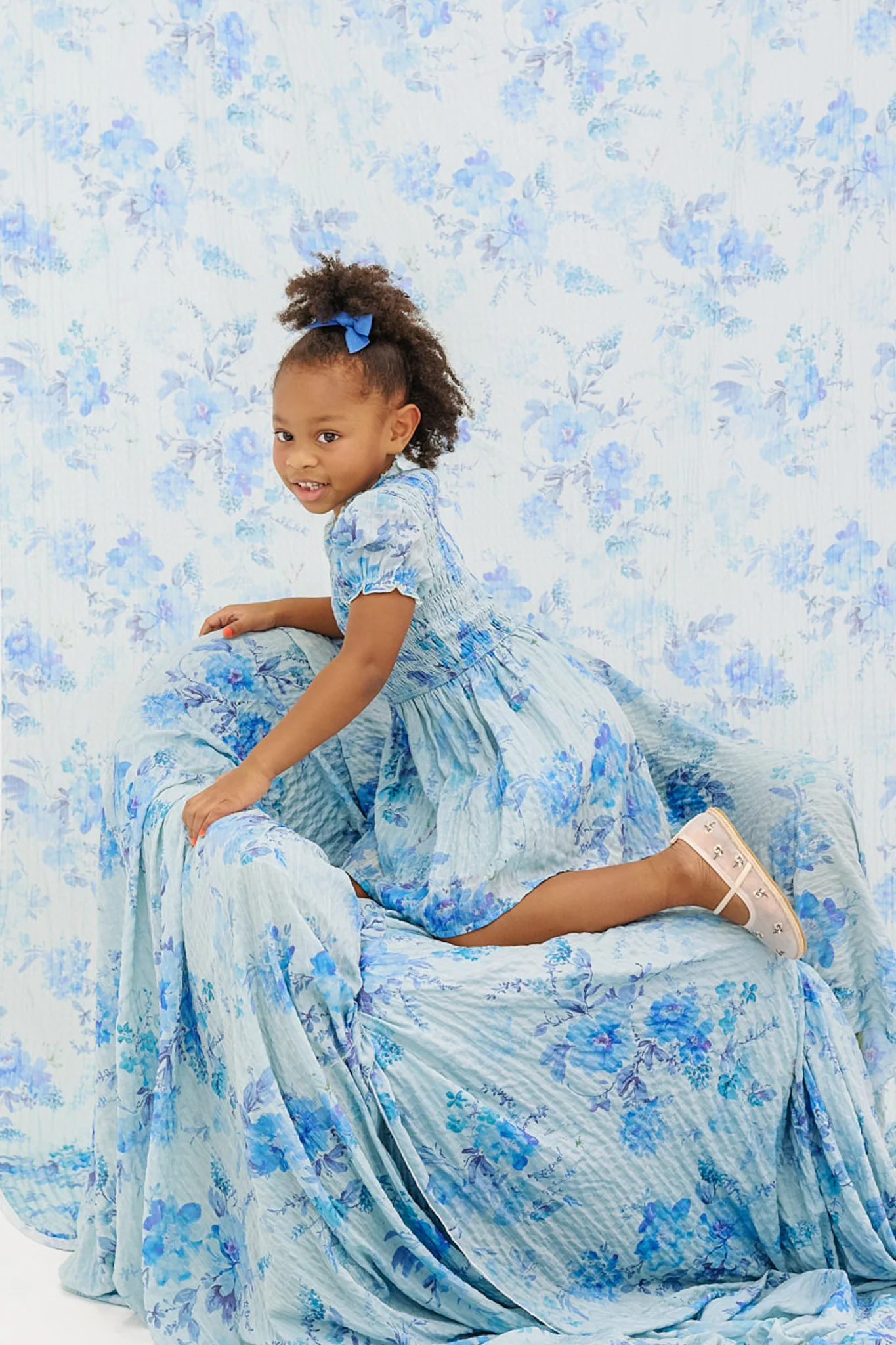Mini Flynn Dress in Aquarelle Fleur - Image 7