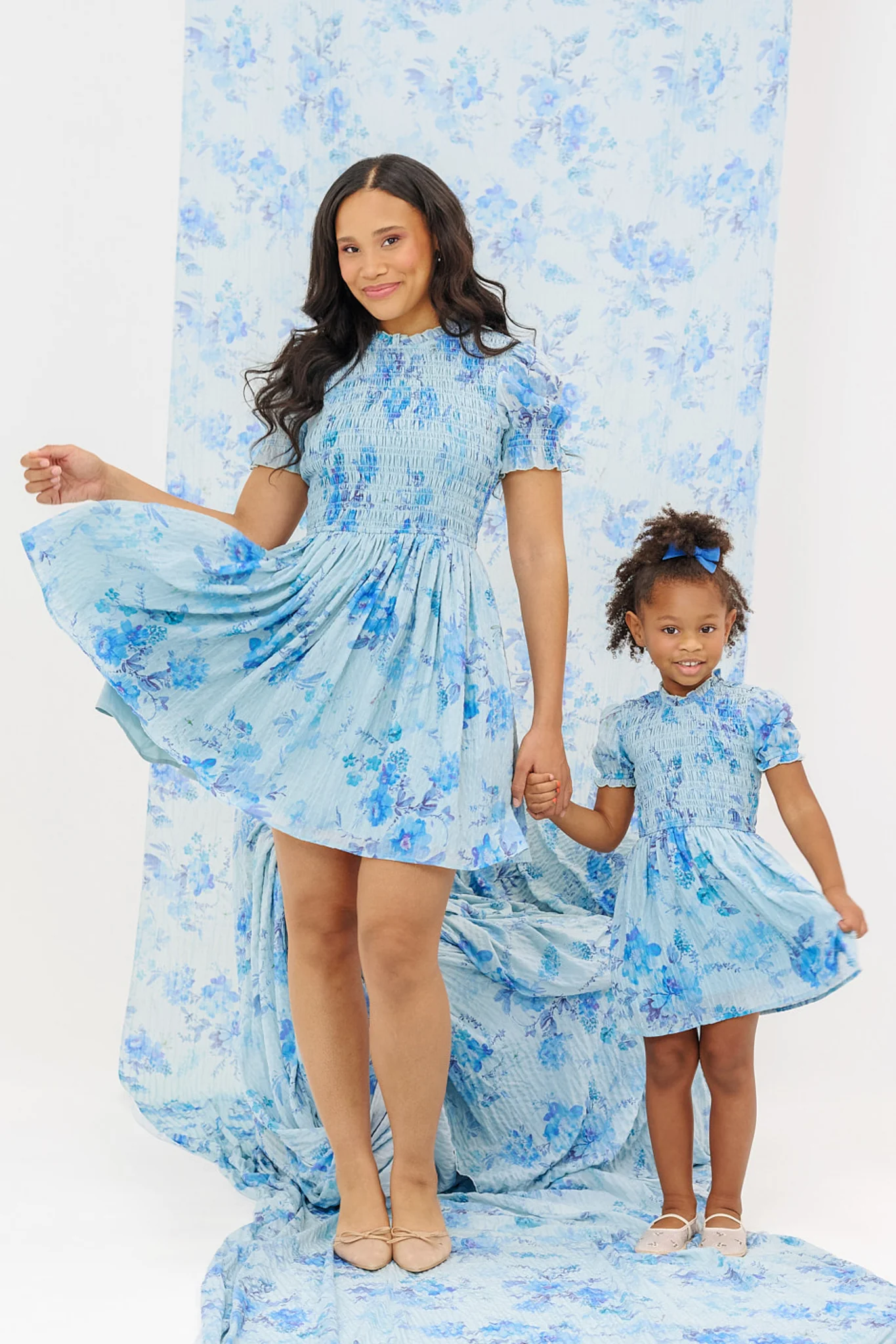 Mini Flynn Dress in Aquarelle Fleur - Image 8