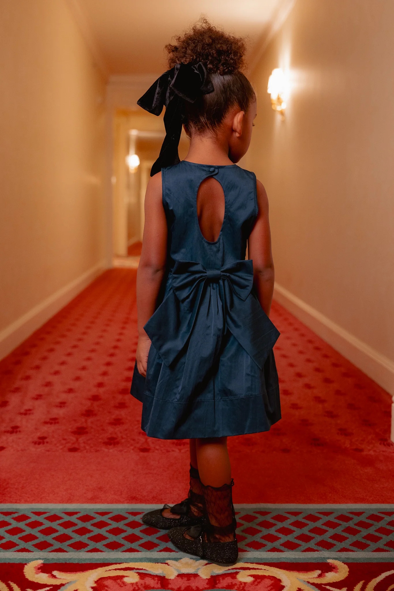 Mini Greyson Dress in Navy - Image 4