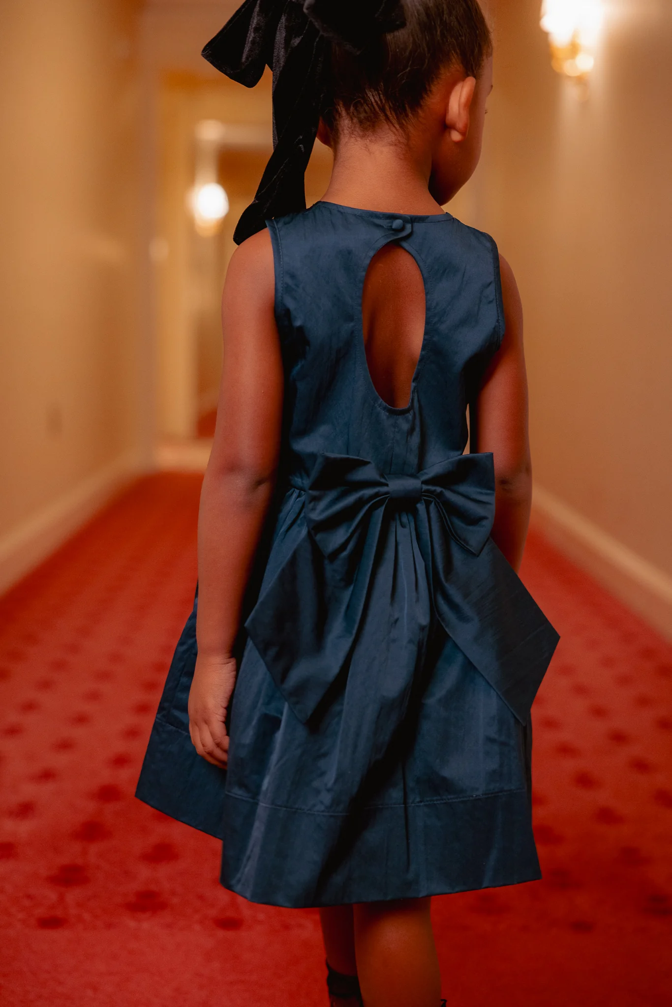 Mini Greyson Dress in Navy - Image 6