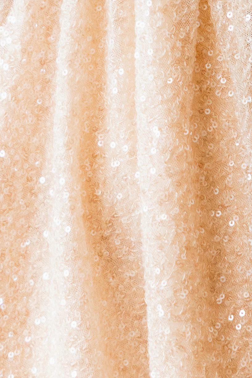 Mini Marisol Dress in Cream Sequin - Image 6