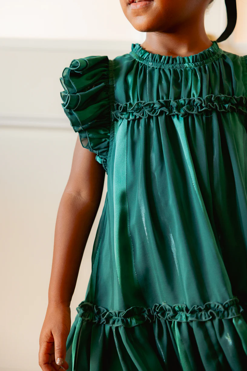 Mini Peridot Dress in Green - Image 6