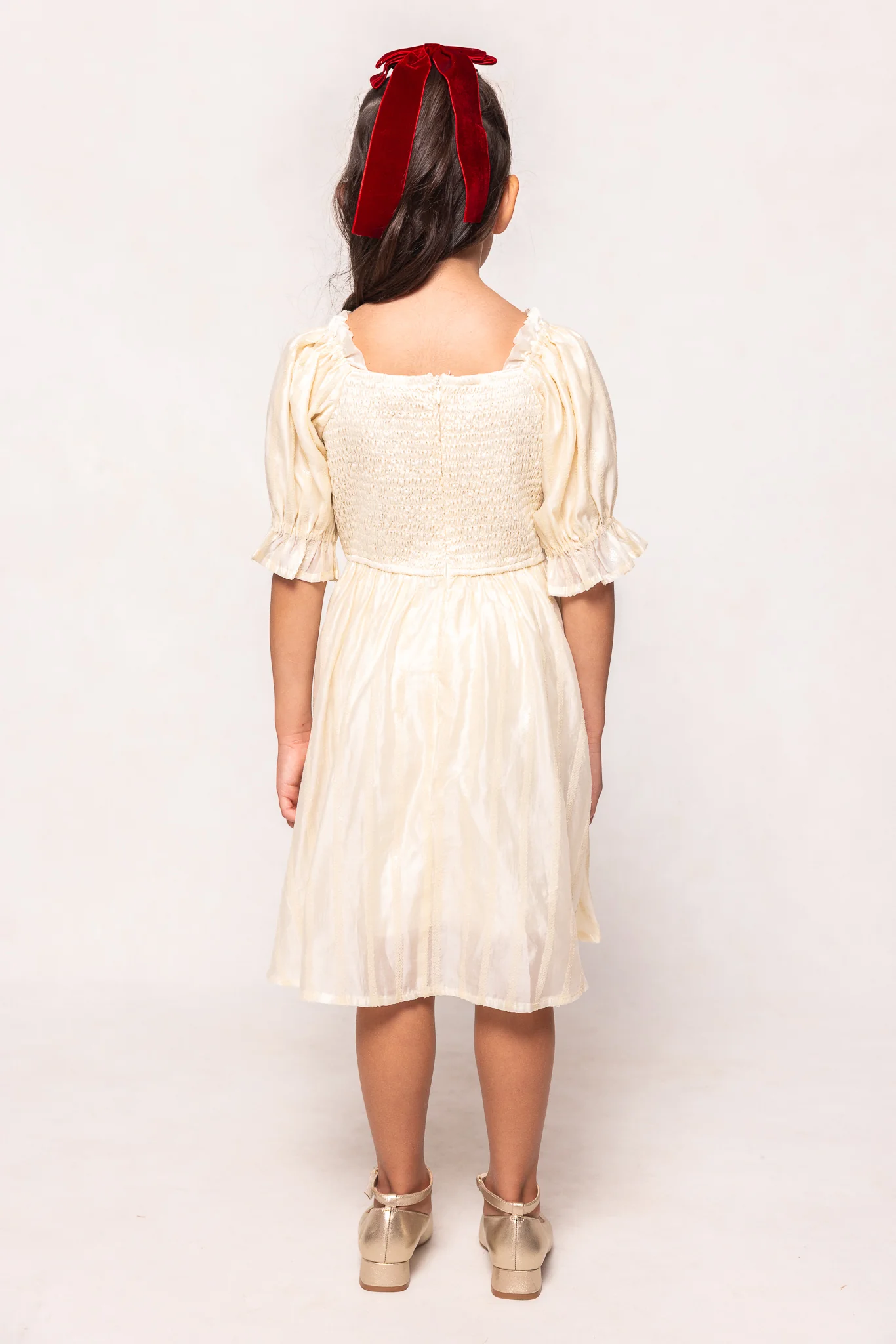 Mini Tindra Dress in Cream Sequin - Image 5