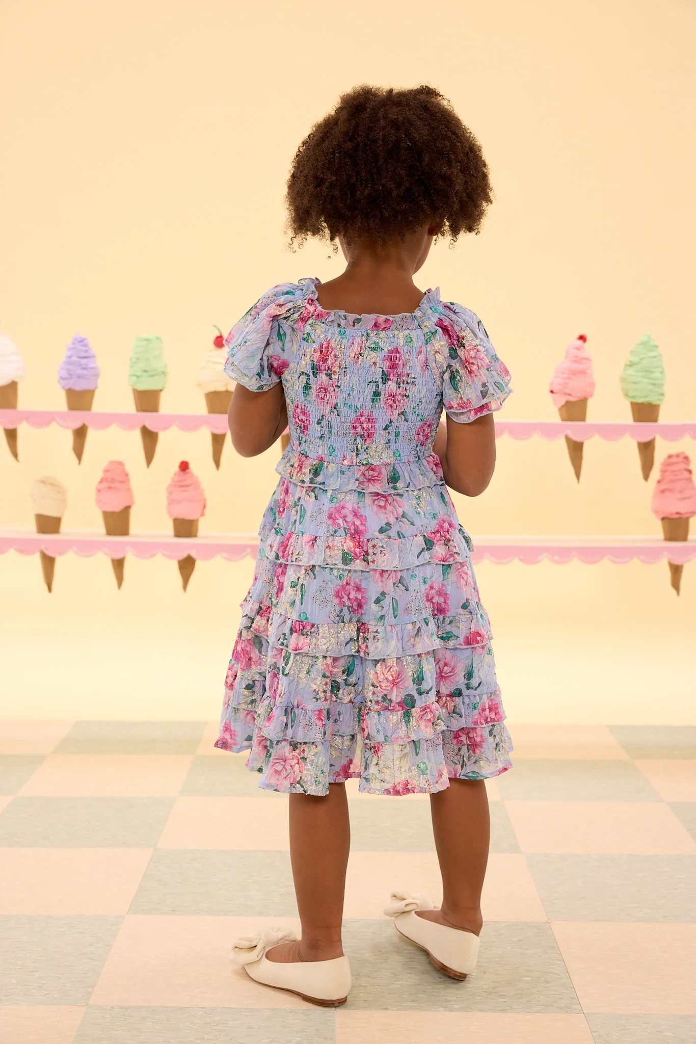 Mini Winnie Dress in Peony Blossoms - Image 5