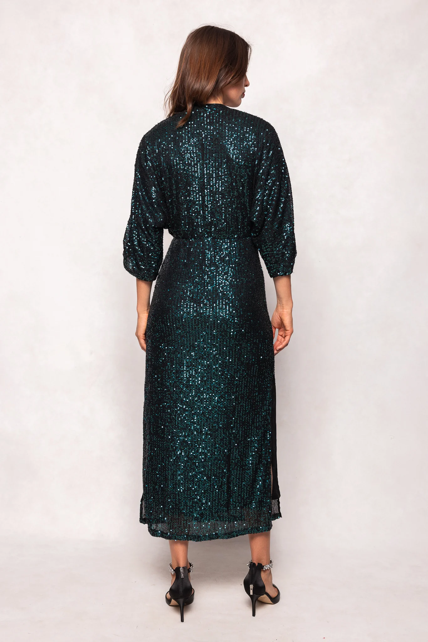 Orion Dress in Green Sequin - Image 5