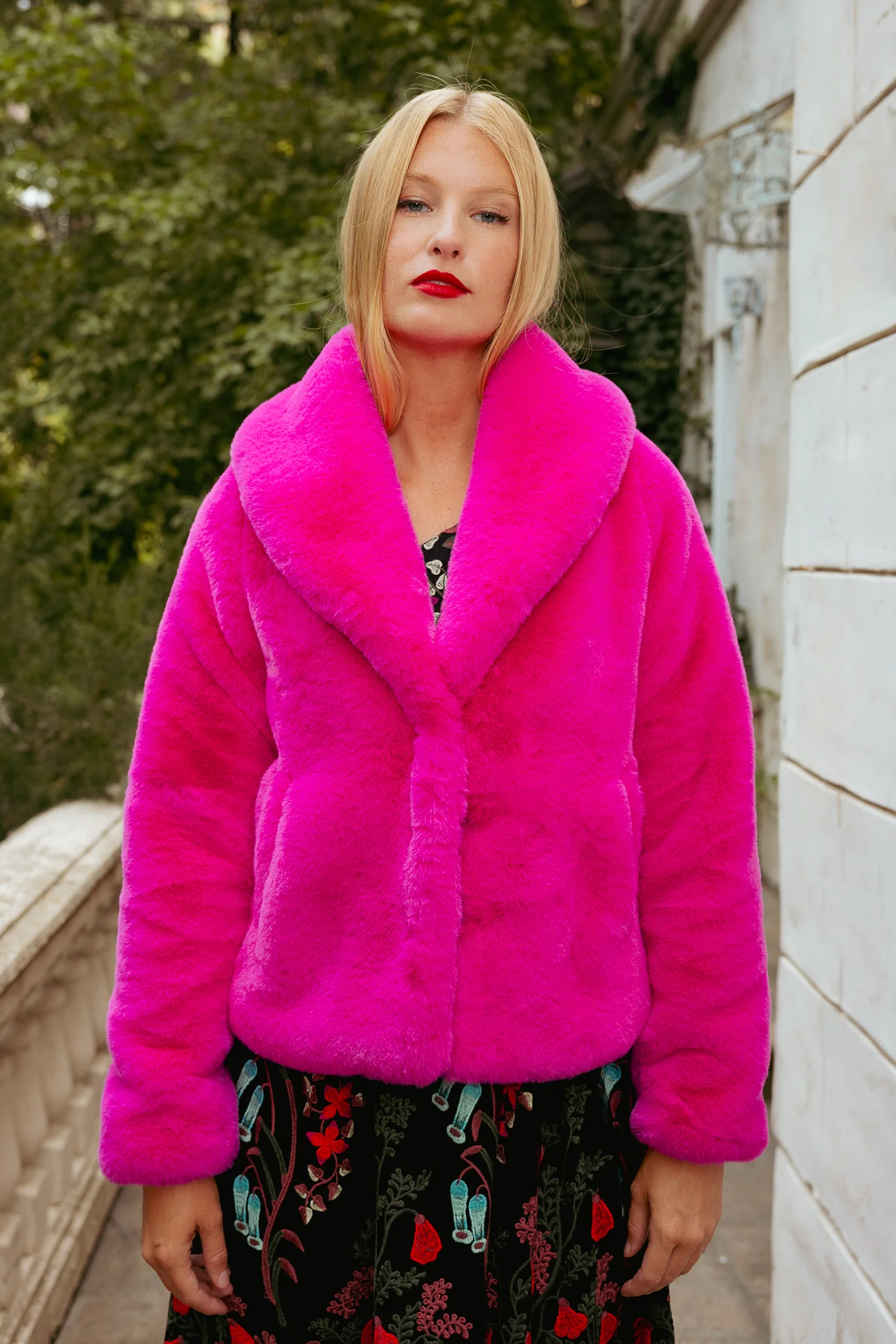 Pandora Coat in Fuchsia - Image 6
