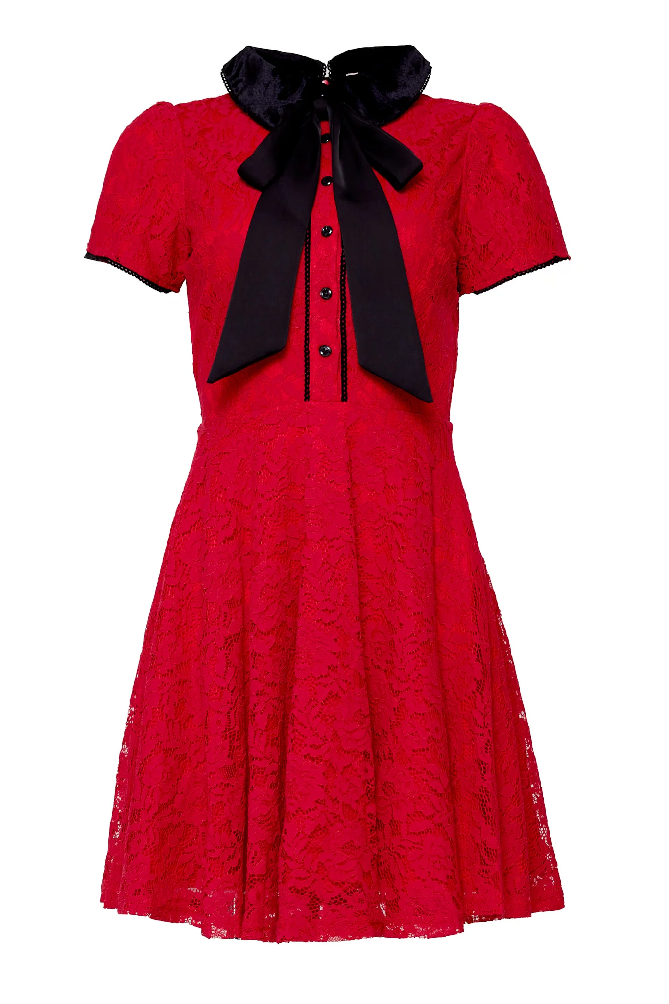 Penny Dress in Red Lace - Image 8