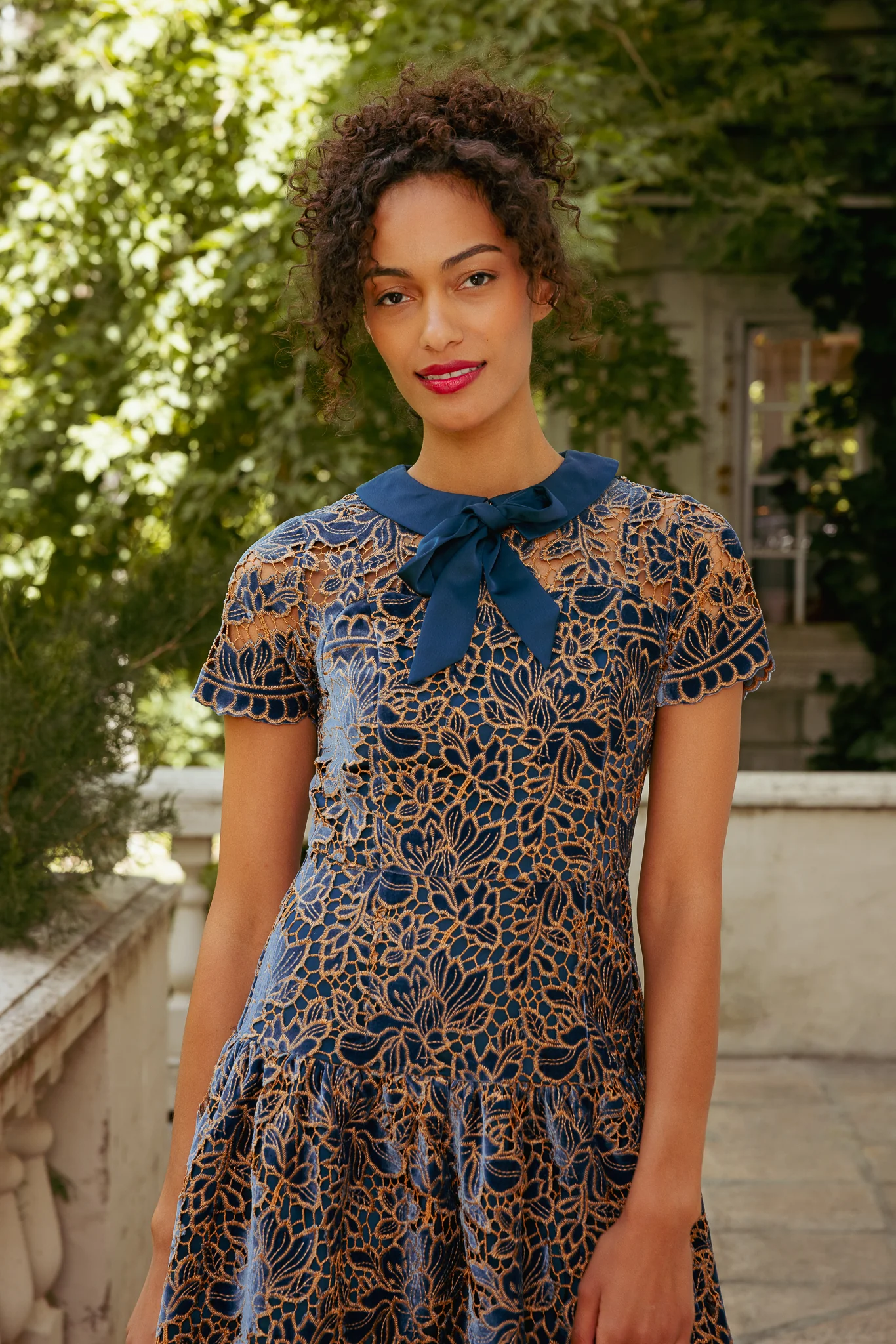 Sterling Dress in Golden Veil - Image 4